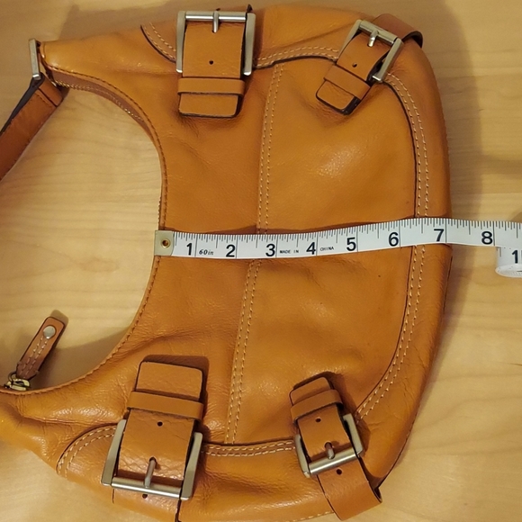 MICHAEL Michael Kors Small Cognac Brown Hobo with Buckle Details - Picture 14 of 16